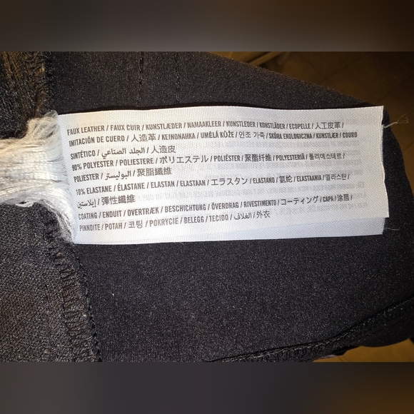 Abercrombie & Fitch Women’s Faux Leather Ankle Straight Pants Black Size 27 / 4 - Picture 11 of 11